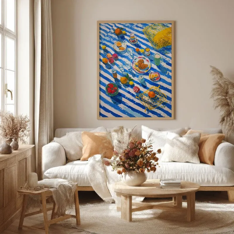 Citrus Brunch Canvas Wall Painting - Brown Frame media 4