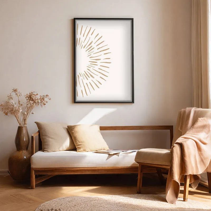 Natural Aura Canvas Wall Painting With Black Frame media 1