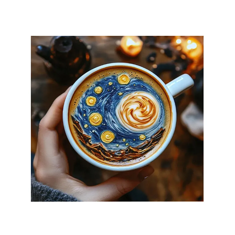 Starry Night Latte Showpiece media 5