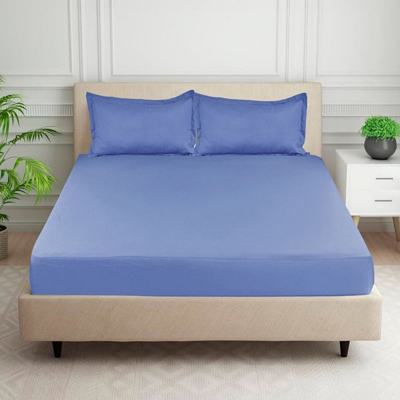 Cloud Drift Microfiber Bedsheet (Purple) - 140 GSM
