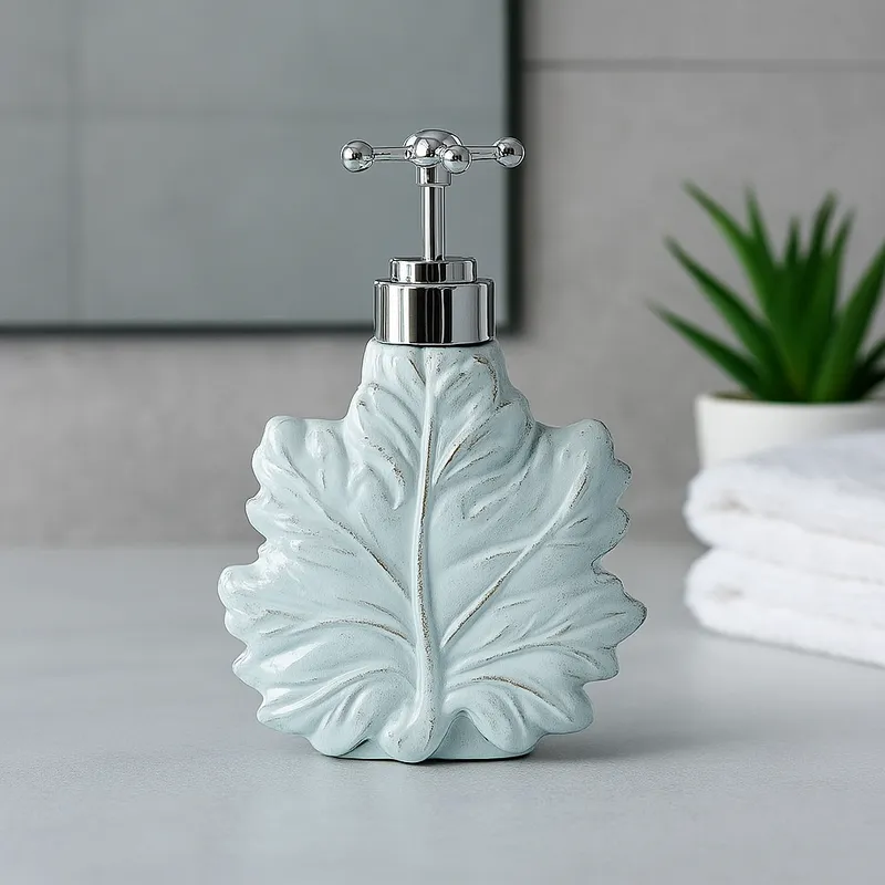 Maple Leaf Basin Soap Dispenser - Blue media 1