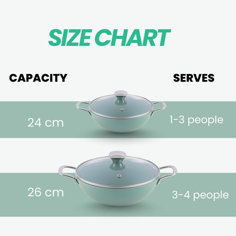 Salford SpiceForge Ceramic Kadhai With Lid- 3200 mL media 10