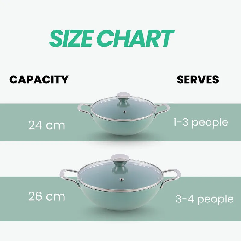 Salford SpiceForge Ceramic Kadhai With Lid- 3200 mL media 10
