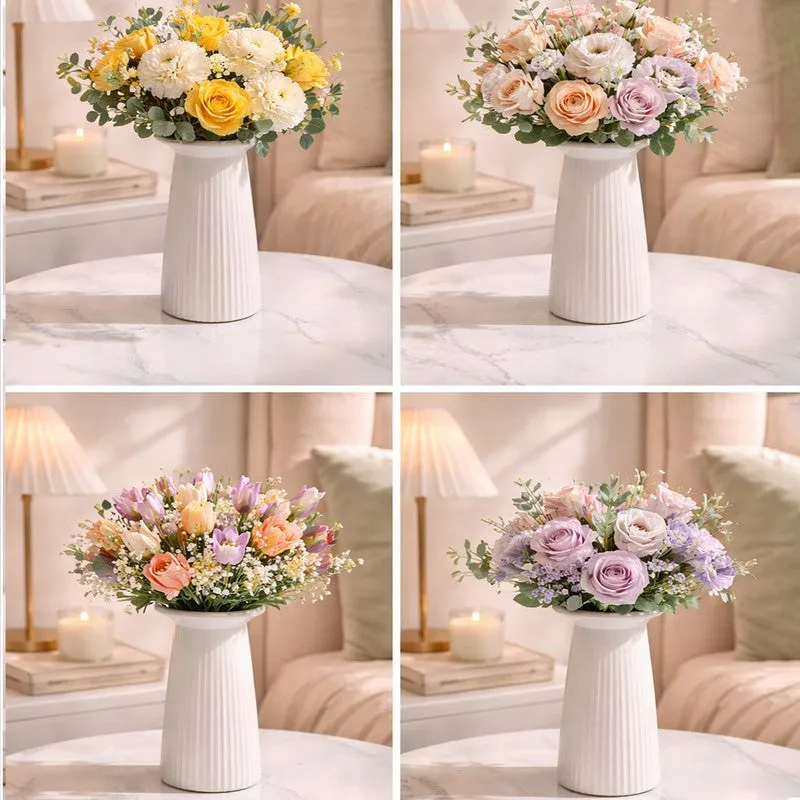 Funky Form Vase - White media 7