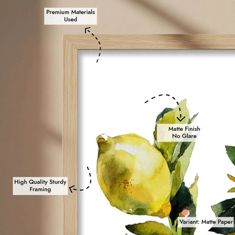 Lemon Luxe Archival Canvas Wall Art - Brown media 8