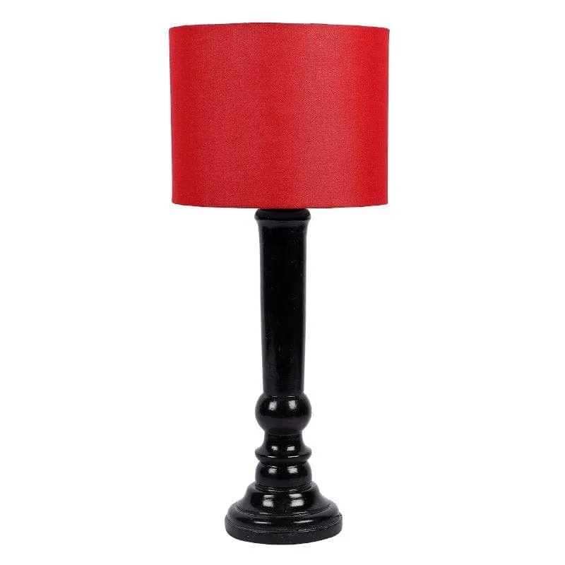 Rosa Hiber Fabric Table Lamp - Red,Black media 4