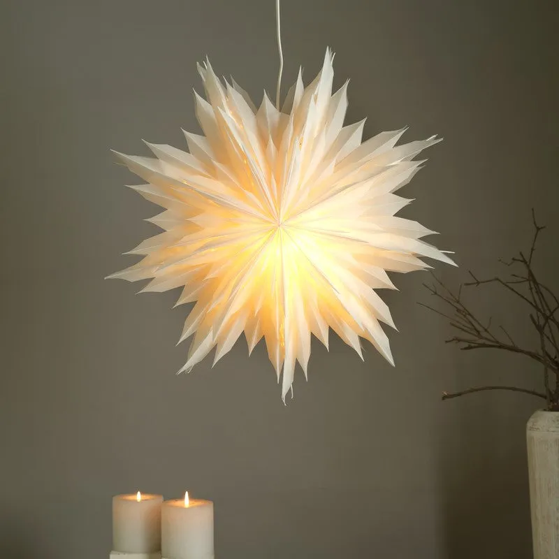 Fig Living Snowflake Flower Festive Light - White media 3