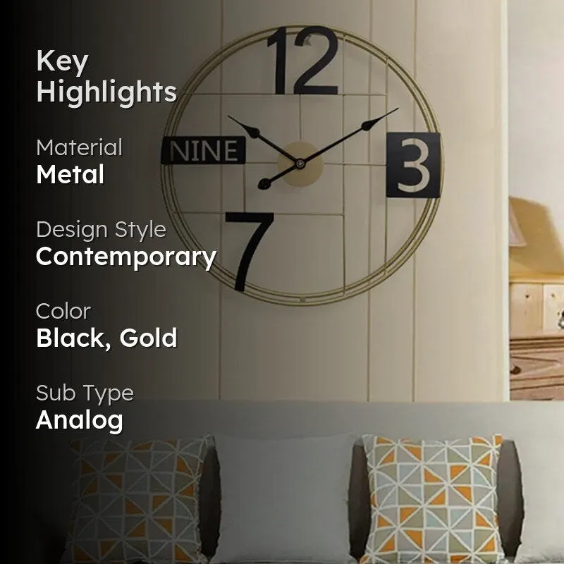 Chromatique Metal Analog Wall clock media 2