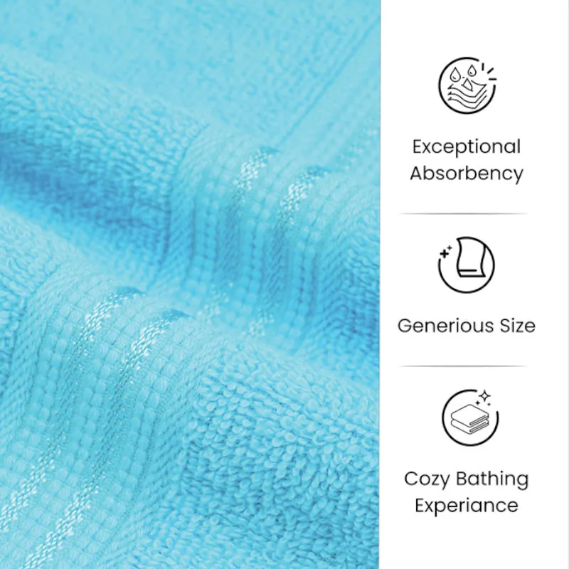 Micro Cotton LuxeDry Solid Bath Towel - Light Blue media 7