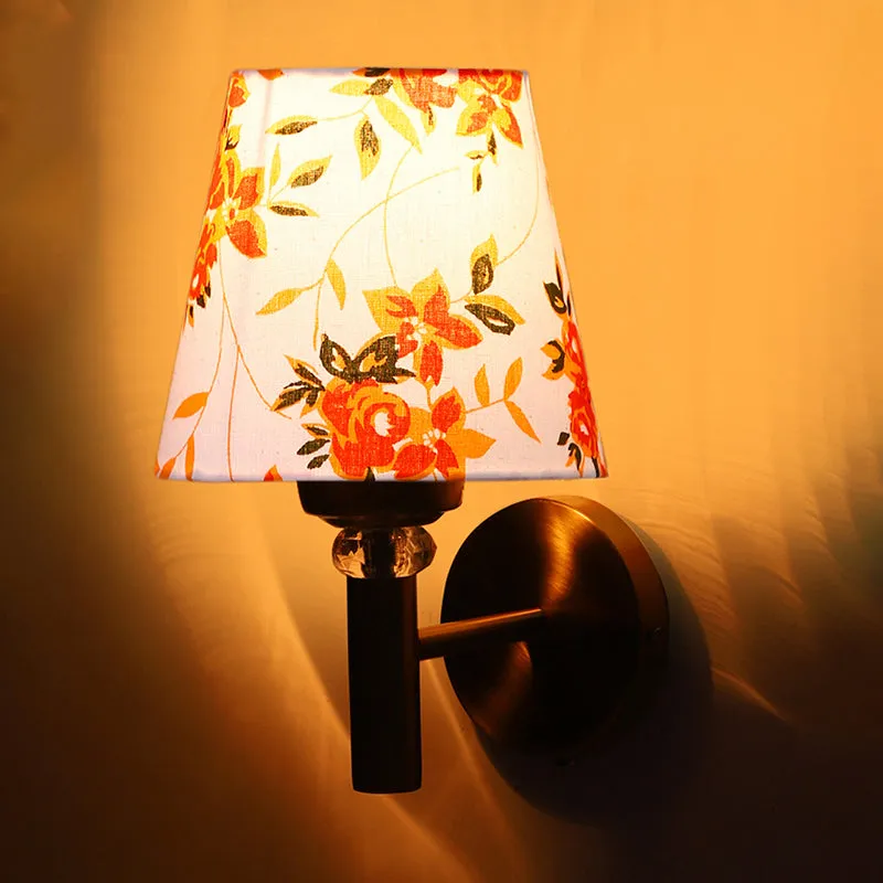 Garden Lights Steel & Cotton Wall Lamp - Orange media 5