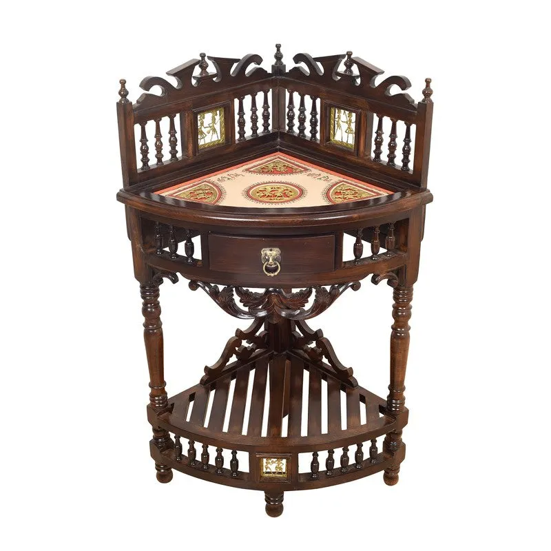 Quadro II Teak Wood Side Table media 5