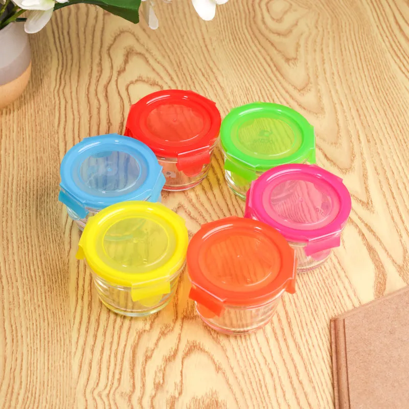 Zyra Glass Storage Container(120 mL Each) - Set Of Six media 4