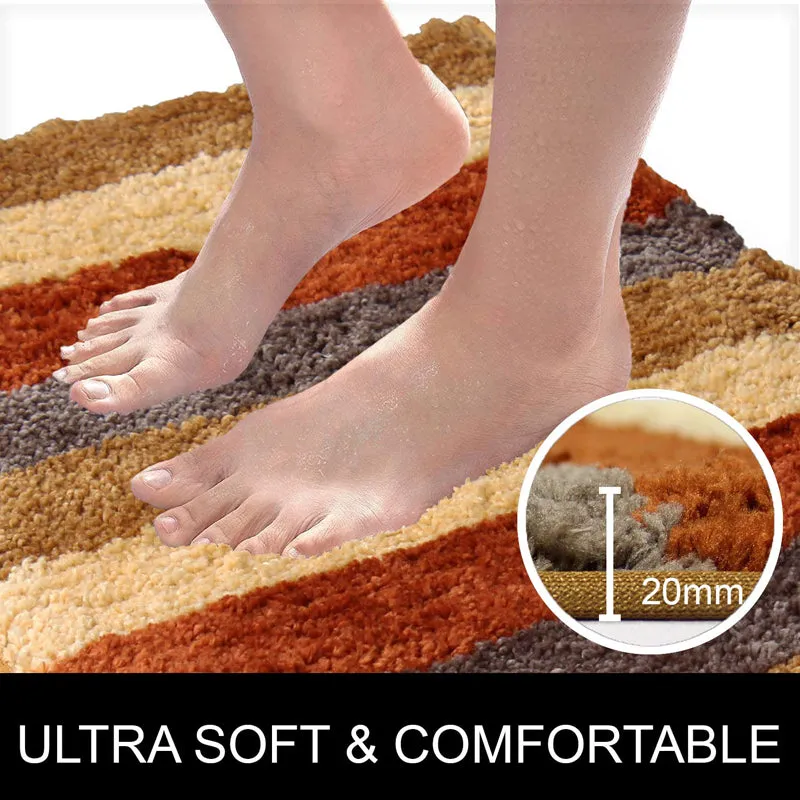 Jericho Luxe Bath Mat - Cinnamon Brown media 4