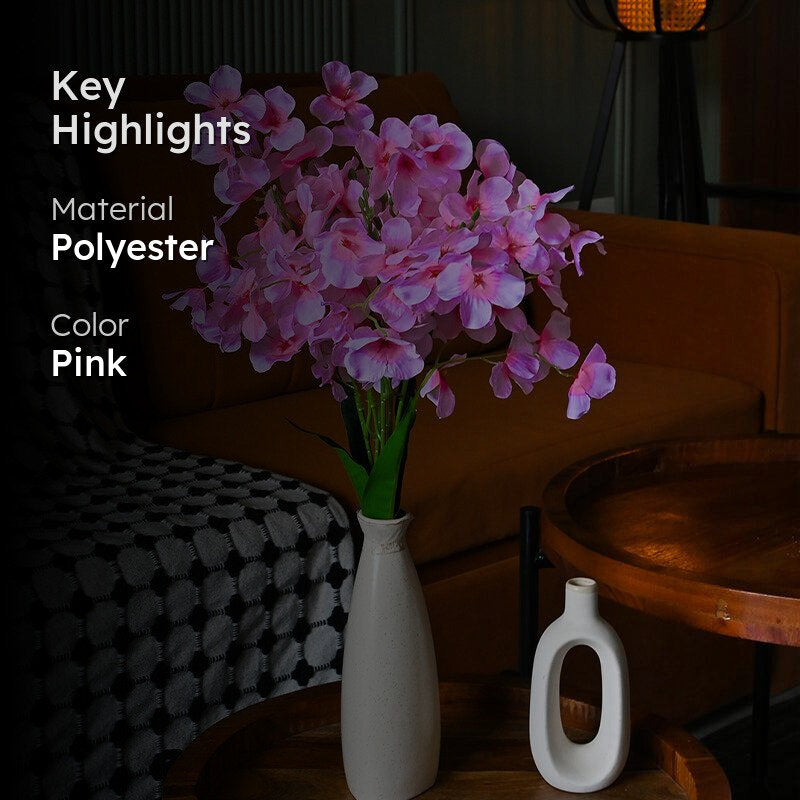 Faux Dame's Rocket Flower Bunch - Pink media 2