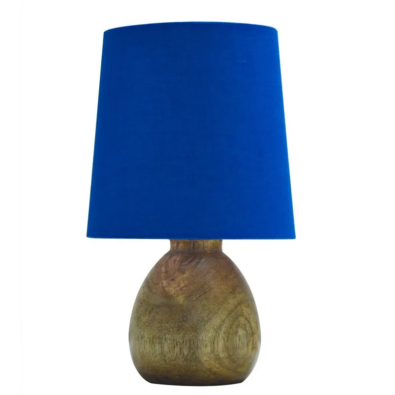 PureVista Wooden Table Lamp - Blue media 7
