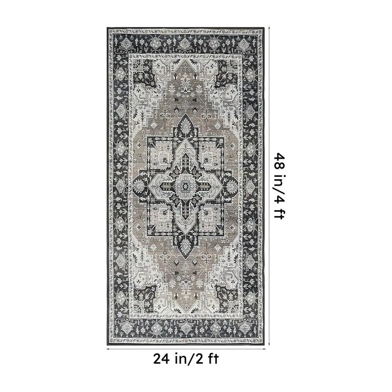 Rahana Velvet Rectangle Anti-Skid Carpet media 8