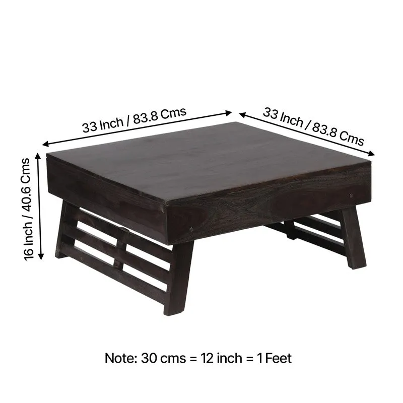 Servon Sheesham Wooden Center Table - Taupe media 11