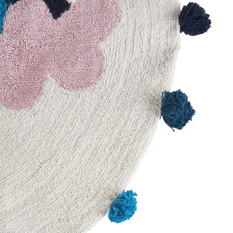 Arc Azure Tufted Cotton Area Rug media 4