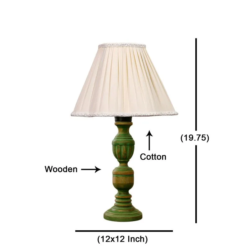 Arvello Rivo Wooden Table Lamp - OffWhite media 8