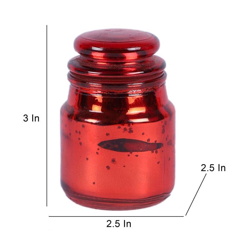 Tarusha Tealight Candle Holder (Red) - Set Of Four media 6
