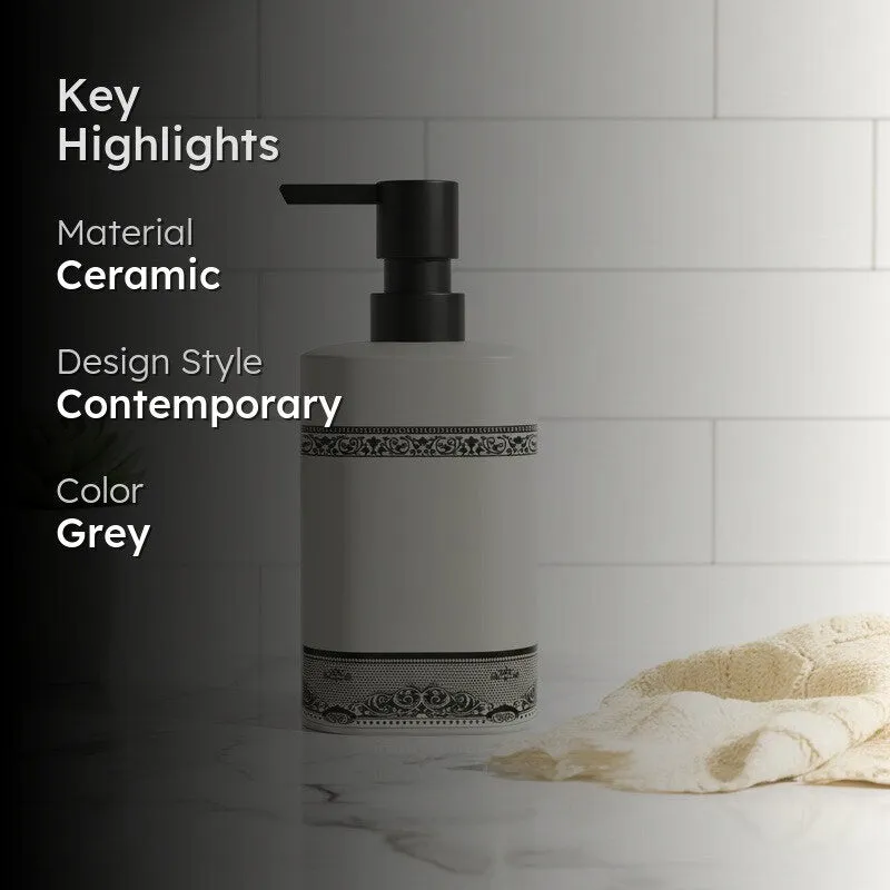 Rioware Silva Touch Ceramic Soap Dispenser (300 mL) - Grey media 2