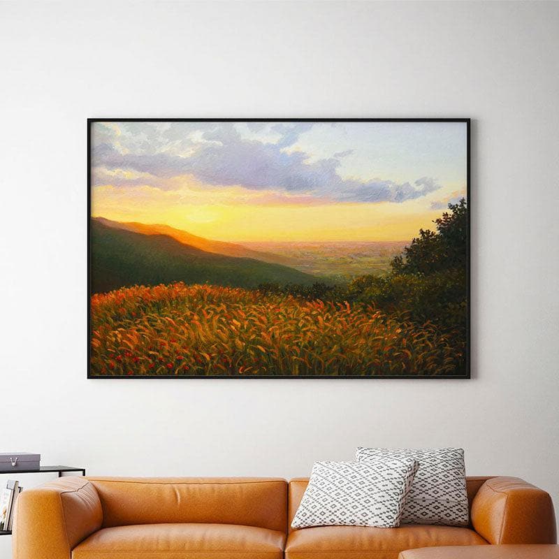 Colors of the Light Canvas Wall Painting - Black Frame