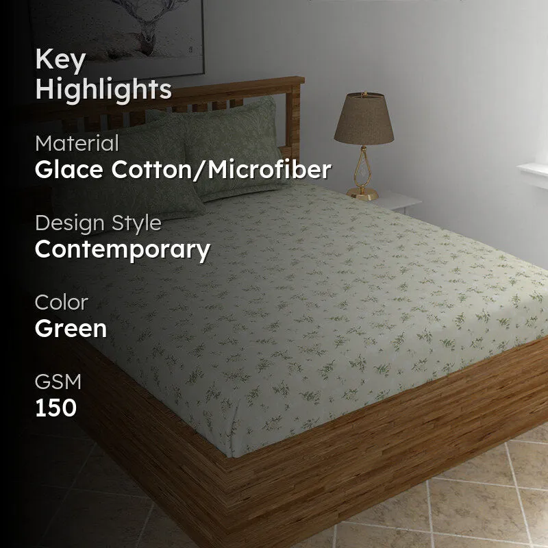 Henri Floral Microfiber Bedding Set - Five Piece Set media 2