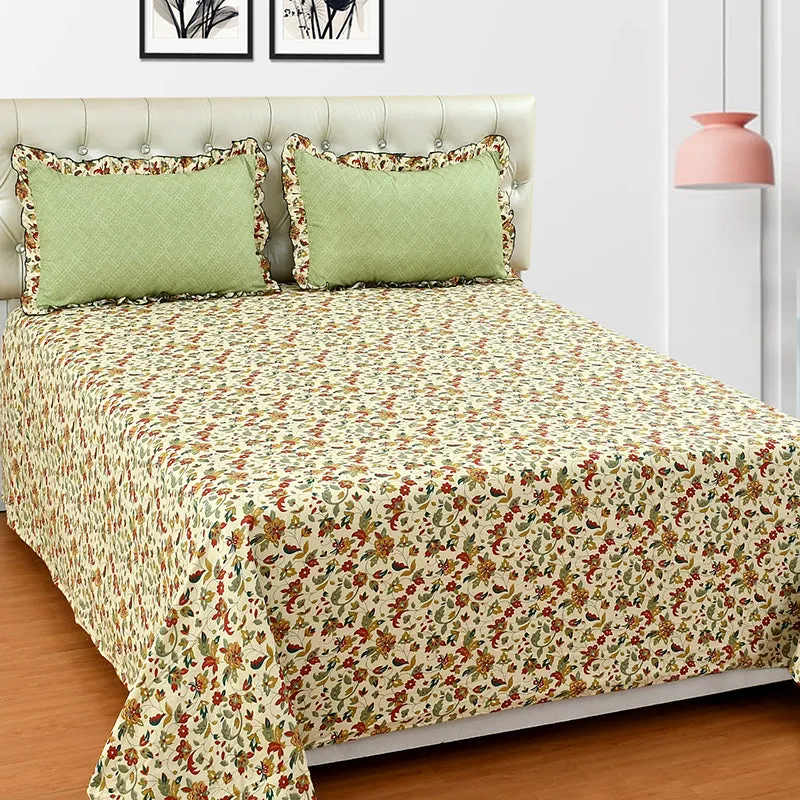 Flixe Floral Microfiber Microfiber Bedsheet - 150 GSM media 3