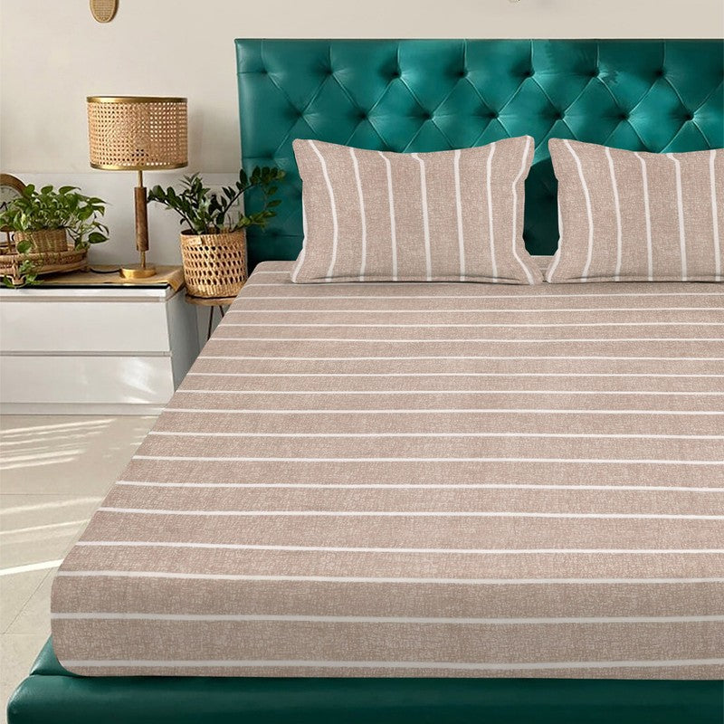Beige Craft Bedsheet - 300 GSM media 3