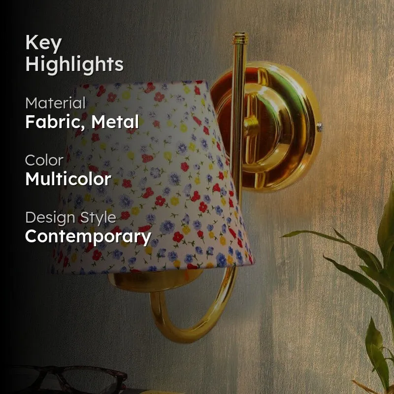Galora Terrazzo Fabric & Metal Wall Lamp media 2