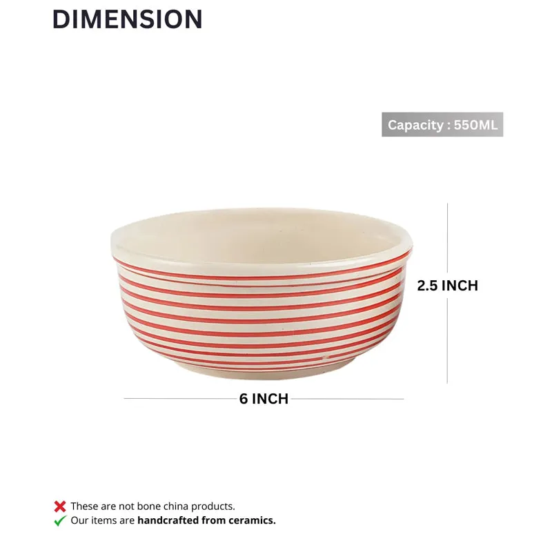 Tiare Serving Bowl (Red/550 mL) - Set Of Two media 7