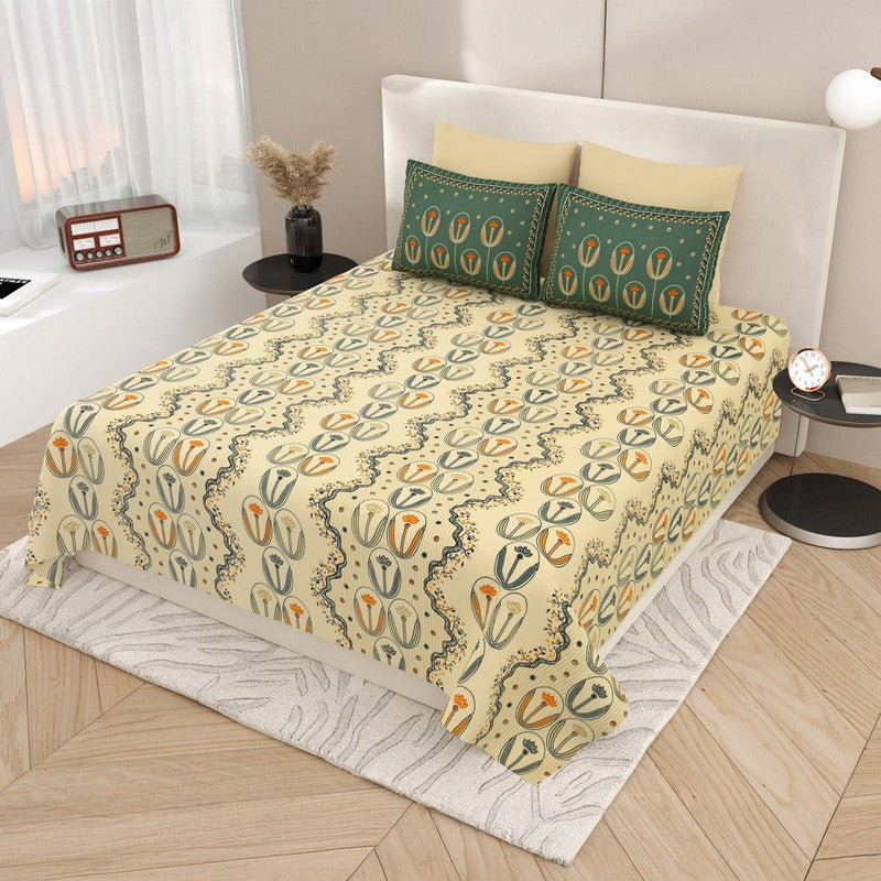 Tulip Harmony Cotton Bedsheet - 200 TC
