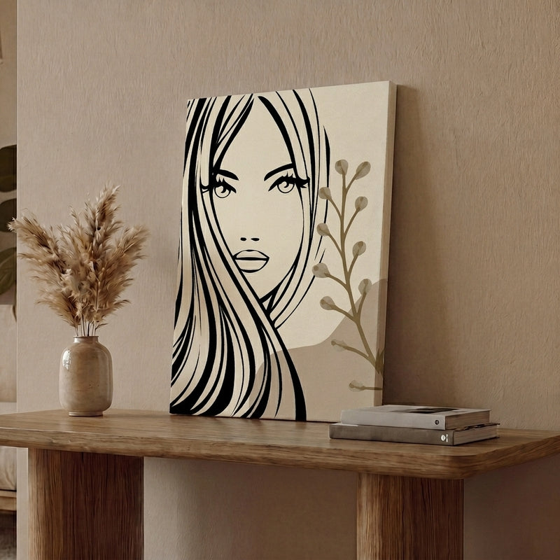 Modern Feminine Silhouette Wall Art & Painting