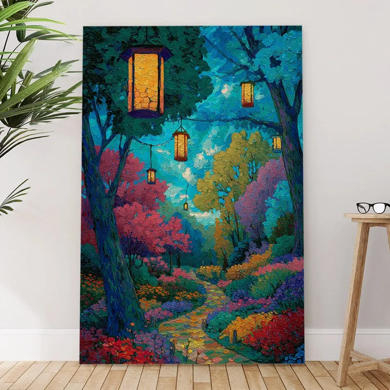 Enchanted Lantern Forest Canvas Wall Art media 6