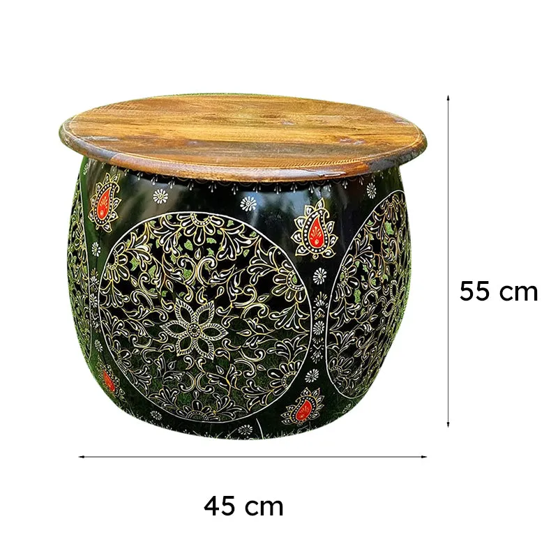 Indrani Iron & Wood Coffee Table media 7