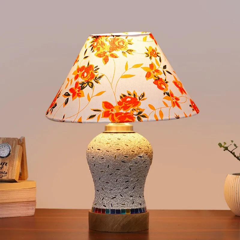 Nivora Fleur Cone Wooden Table Lamp - Multicolor media 3
