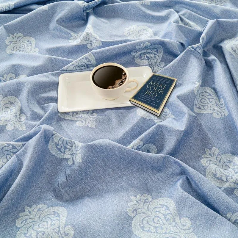 Swayam Adamya Blockprint Cotton Bedsheet - 250 TC media 4