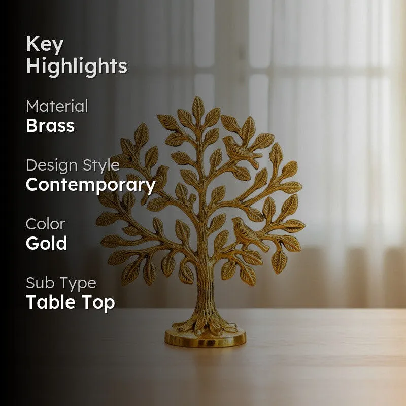 Golden Tree of Life Brass Showpiece media 2