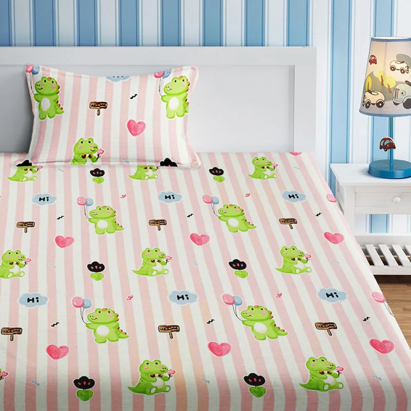 Croc Dreams Kids Cotton Bedsheet - 210 TC media 4