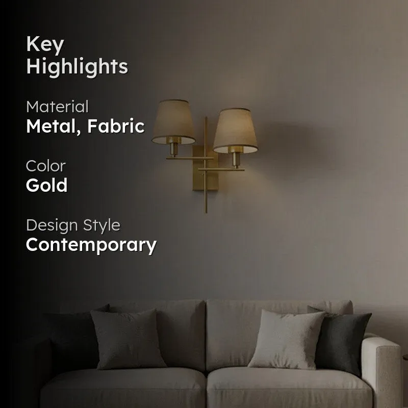 Amber Duet Metal Wall Lamp media 2