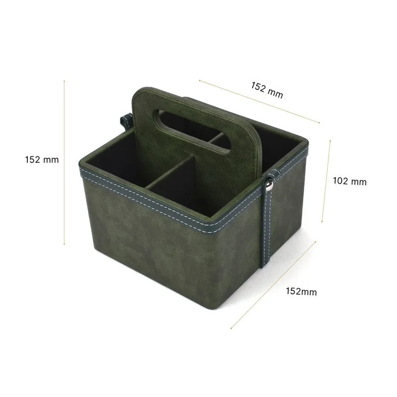 Ember Dote Leatherette Multi-Utility Desk Organiser - Green media 9