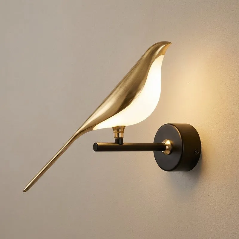 Perched Glow Acrylic & Metal Wall Lamp media 3