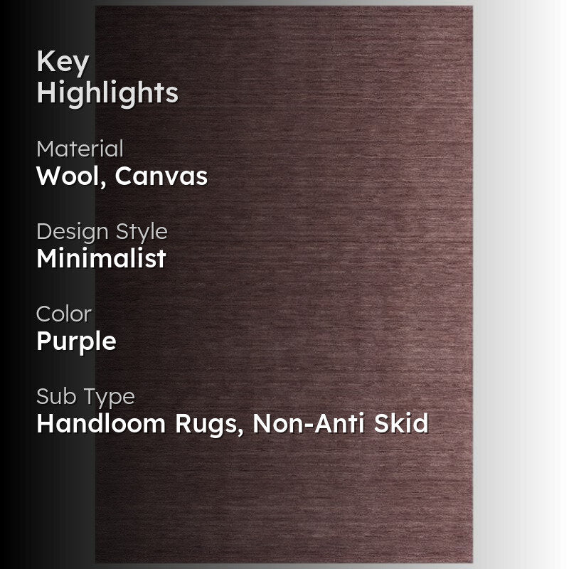 Aylin Hand Woven Wool Rug - Purple media 2