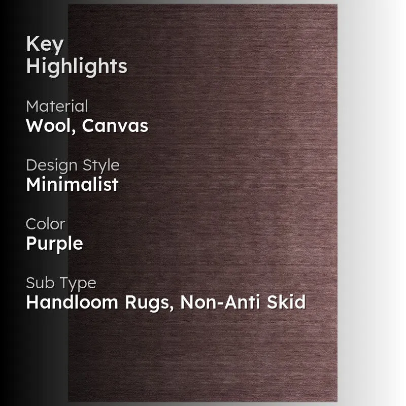 Aylin Hand Woven Wool Rug - Purple media 2