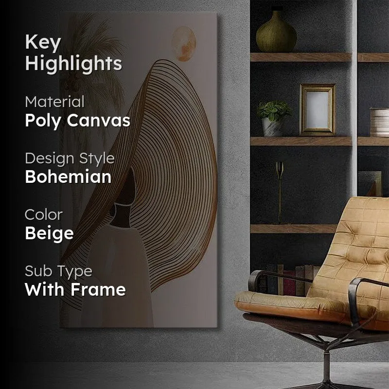 Golden Hour Silhouette Poly Canvas Wall Painting media 2