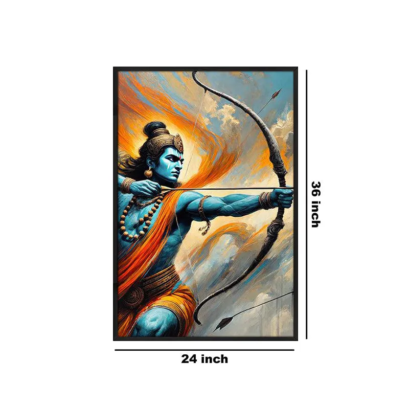 The Divine Archer Wall Painting With Frame media 6