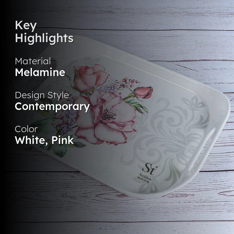 Rosewood Path Melamine Serving Tray - 2