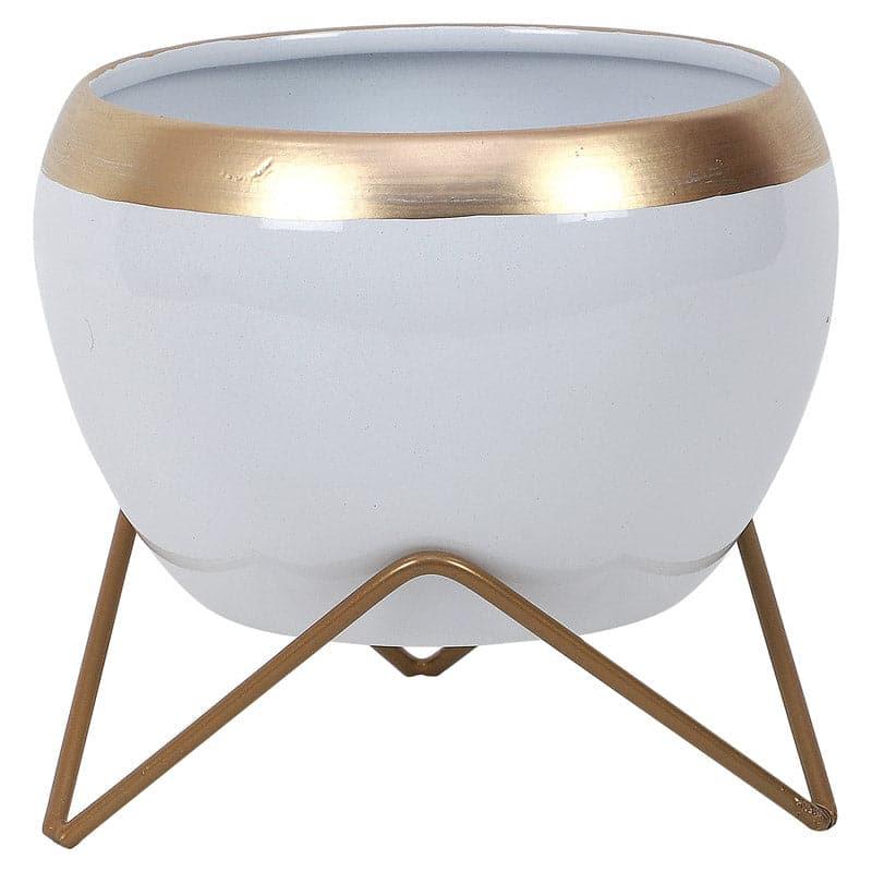 Apple Dun Planter (White) - Set Of Two media 5