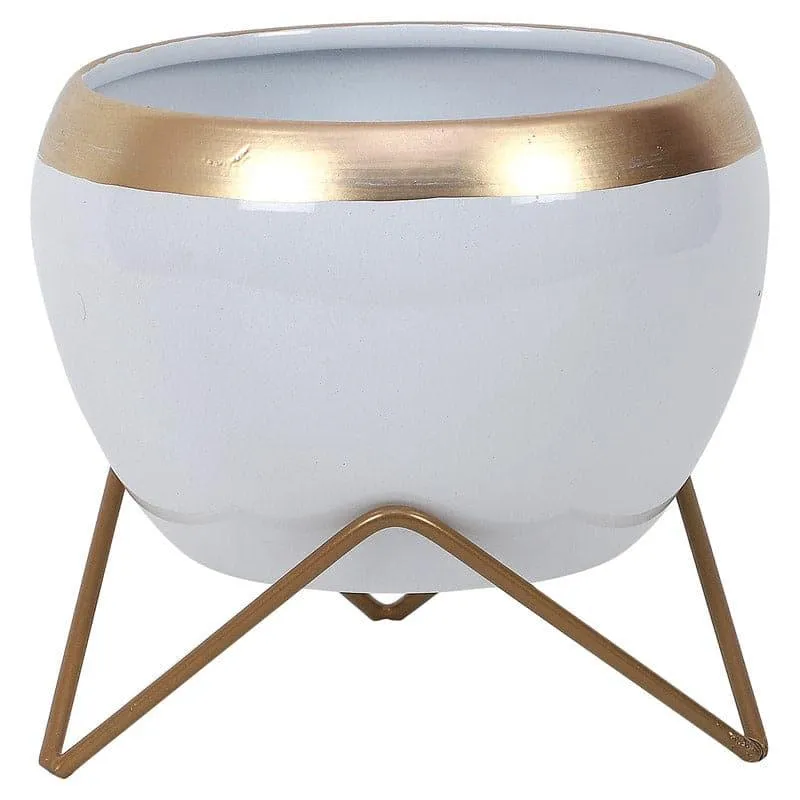 Apple Dun Planter (White) - Set Of Two media 5