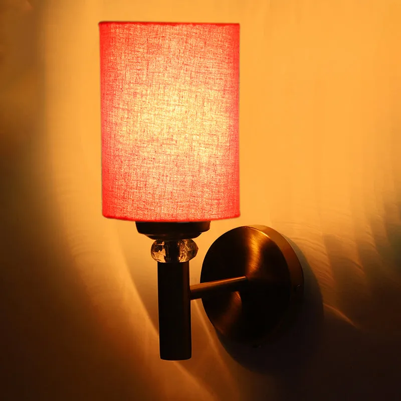 Sienna Steel & Cotton Wall Lamp - Orange media 5